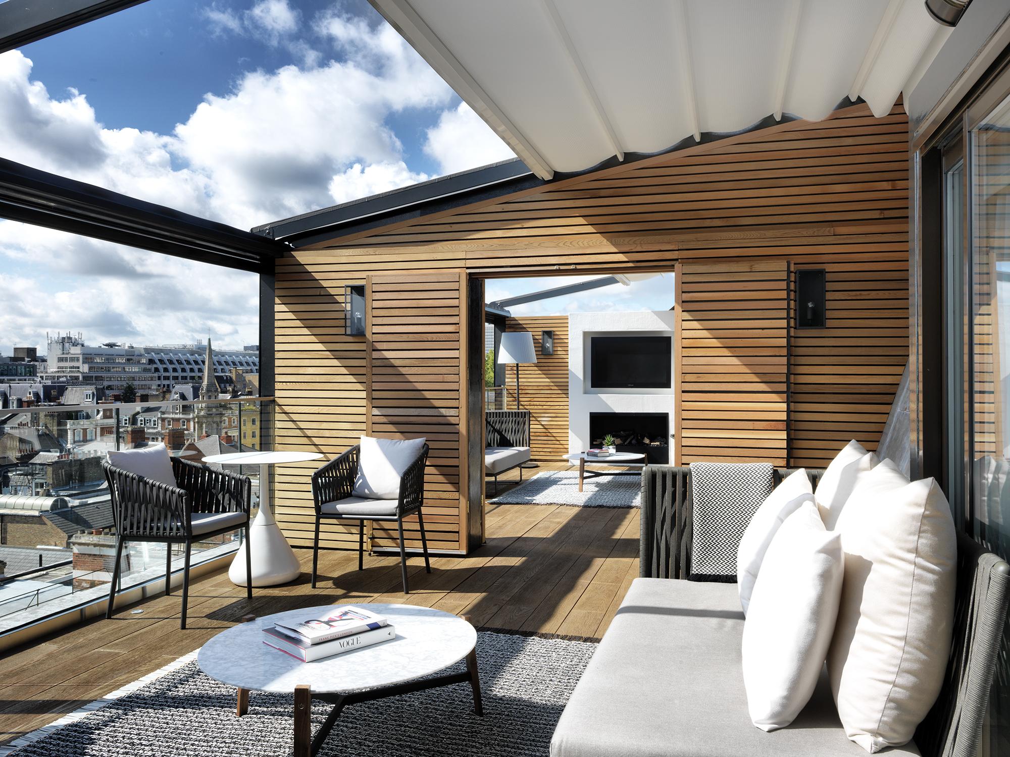 ザ メリルボーン ホテル ロンドン エクステリア 写真 The rooftop terrace